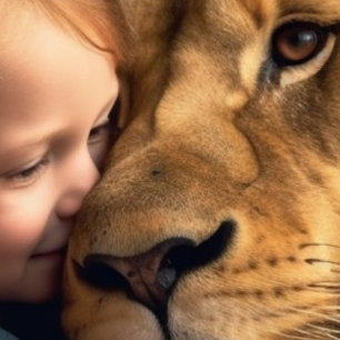 Tapiz Con Marco De Madera Amor incondicional