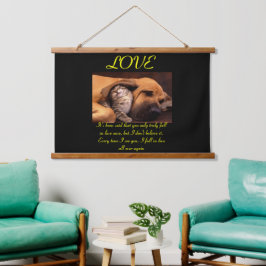 Tapiz Con Marco De Madera AMOR Me enamoro por todas partes