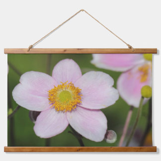 Tapiz Con Marco De Madera Anemona rosa
