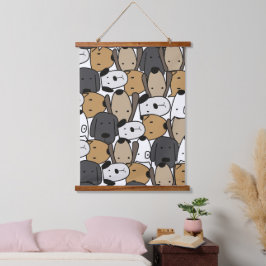 Tapiz Con Marco De Madera Animal Illustration