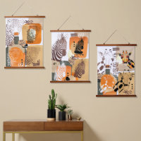 Animales Salvajes Tono Tierra Arte Pop Abstracto M