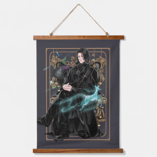 Tapiz Con Marco De Madera Anime Profesor Severus Snape sentado