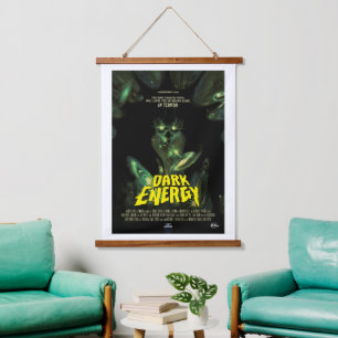 Tapiz Con Marco De Madera Anuncio de película de terror sobre ciencia ficció