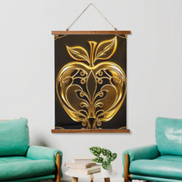 Tapiz Con Marco De Madera Aplle´1