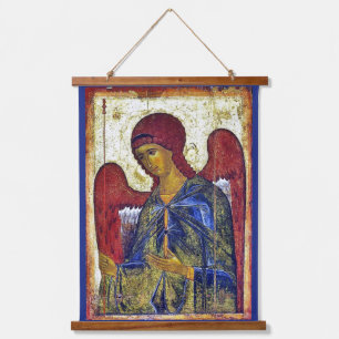 Tapiz Con Marco De Madera Archangel Gabriel Byzantine Early Christian Art