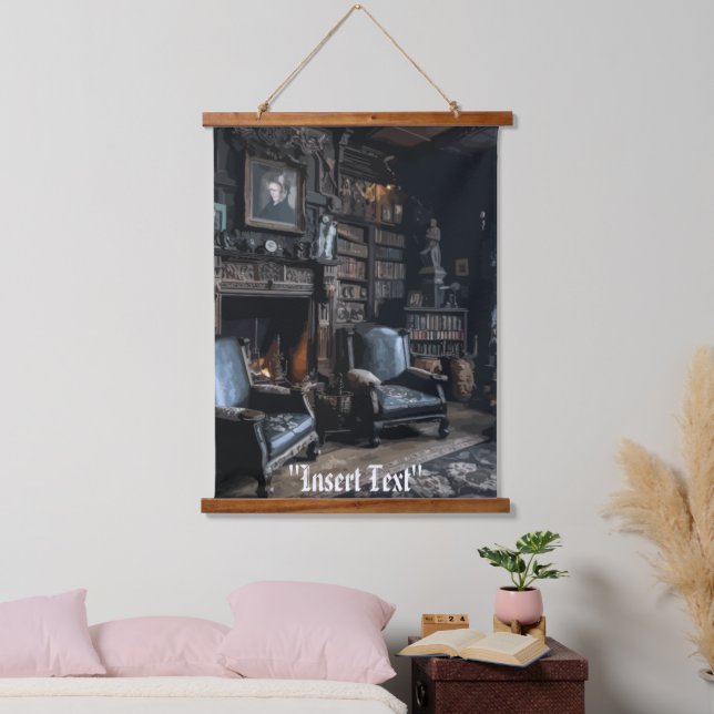 Tapiz Con Marco De Madera Archivos embrujados (Dormitorio)