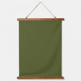 Tapiz Con Marco De Madera Army Green 26"x36" Vertical