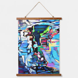 Tapiz Con Marco De Madera Arte abstracto