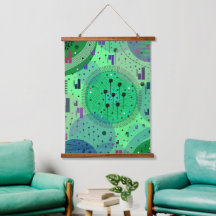 Arte abstracto: Fruta de kiwi verde