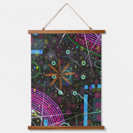 Tapiz Con Marco De Madera Arte abstracto: Satélite