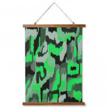 Arte abstracto verde y negro