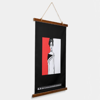 Tapiz Con Marco De Madera Arte africano