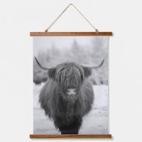 Arte de granja rústica de vaca highland