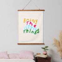 Arte de impresión tipográfico Disfruta las pequeña