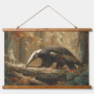 Tapiz Con Marco De Madera Arte de la Naturaleza del Hormiguero del Bosque An
