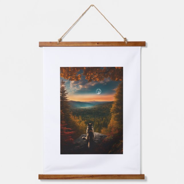 Tapiz Con Marco De Madera arte de pared (Anverso)