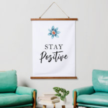 Arte de pared de cita motivacional positiva decora