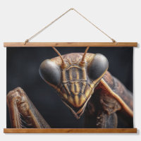 Arte de pared de insecto macro mantis religiosa in