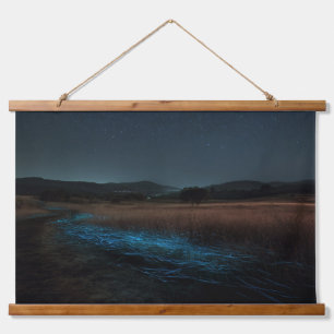 Tapiz Con Marco De Madera Arte de pared de la naturaleza oscura del río biol