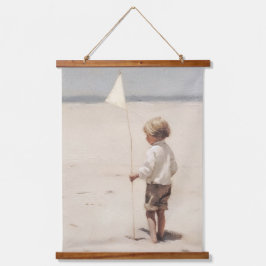 Tapiz Con Marco De Madera Arte de Pared Neutral - Tapiz.