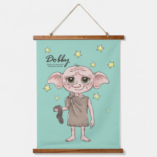 Tapiz Con Marco De Madera Arte de Personaje Acuarela de Dobby