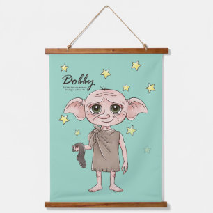 Tapiz Con Marco De Madera Arte de Personaje de Acuarela de Dobby