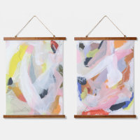 Arte de Pintura Abstracta Expresiva Colorida