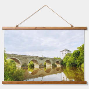 Tapiz Con Marco De Madera Arte del Puente Antiguo de Limburg an der Lahn