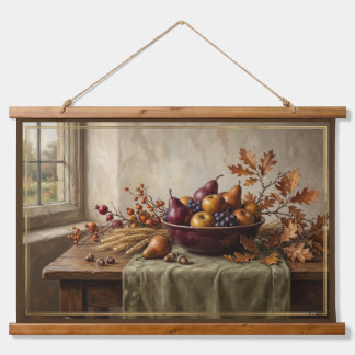 Tapiz Con Marco De Madera Arte Europeo de Estilo Vintage de Otoño de Lujo