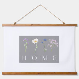 Tapiz Con Marco De Madera ARTE FLORAL PARA HOGAR – Impresión de tipografía b