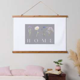 Tapiz Con Marco De Madera ARTE FLORAL PARA HOGAR – Impresión de tipografía b