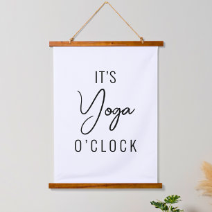Tapiz Con Marco De Madera Arte minimalista de yoga - Inspirador de Personali