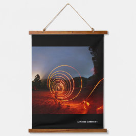 Tapiz Con Marco De Madera Arte mural de Blacking extendido