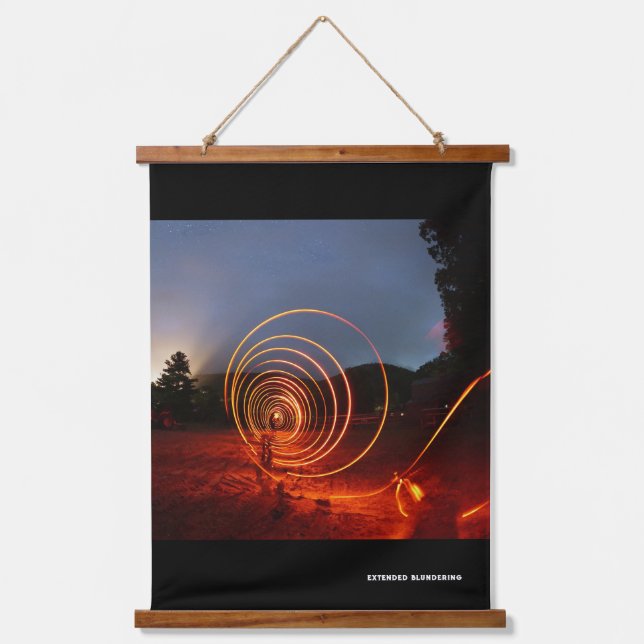 Tapiz Con Marco De Madera Arte mural de Blacking extendido (Anverso)