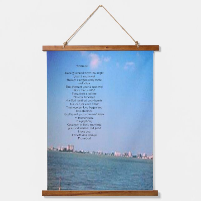 Tapiz Con Marco De Madera Arte mural ' Destinado (Anverso)