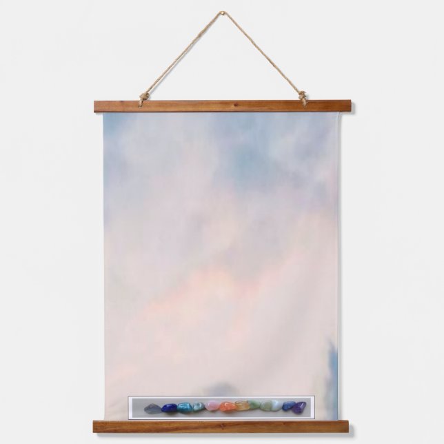 Tapiz Con Marco De Madera Arte mural titulado El amanecer (Anverso)