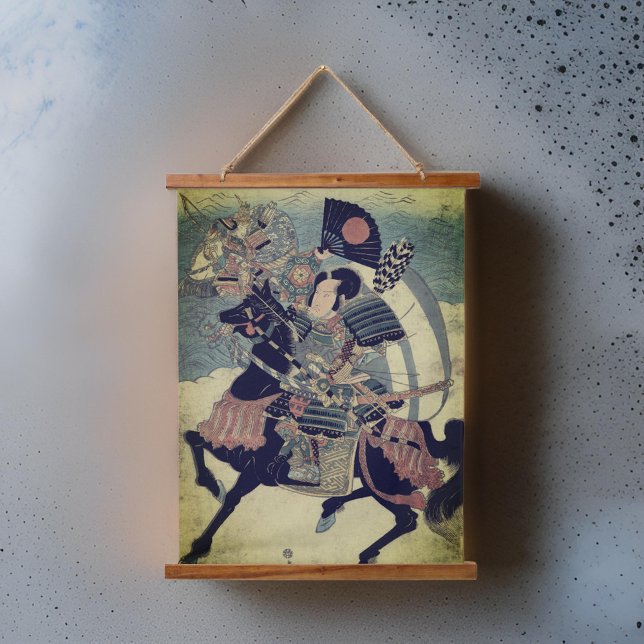 Tapiz Con Marco De Madera Arte taiwanés de guerrero japonés (Subido por el creador)