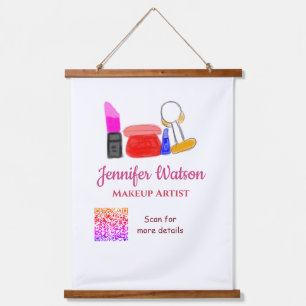 Tapiz Con Marco De Madera artista de maquillaje agregar nombre sitio web cor