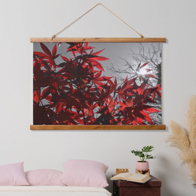 Tapiz Con Marco De Madera Ascuas de Otoño (Dormitorio)