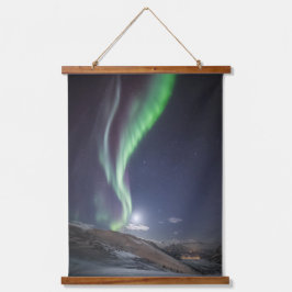 Tapiz Con Marco De Madera Aurora Borealis Noruega