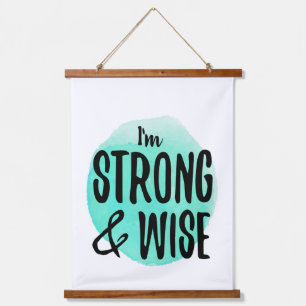 Tapiz Con Marco De Madera autoaceptación afirmaciones inspiradoras