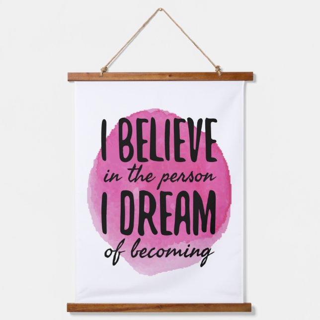 Tapiz Con Marco De Madera autoamor palabras motivacionales para el autocuida (Anverso)