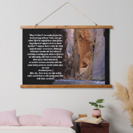 Tapiz Con Marco De Madera Autoperdón Inspirador