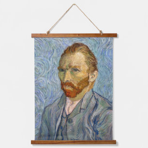 Tapiz Con Marco De Madera Autorretrato de Vincent Van Gogh