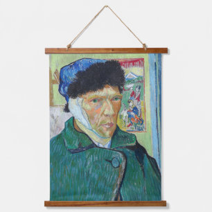 Tapiz Con Marco De Madera Autorretrato de Vincent van Gogh con la oreja vend