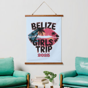 Tapiz Con Marco De Madera Aventura Tropical Viaje de Chicas a Belice 