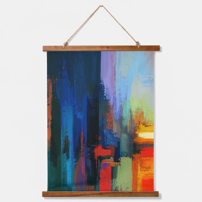 Tapiz Con Marco De Madera Azul marino (Anverso)