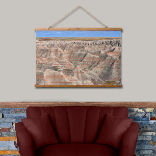 Tapiz Con Marco De Madera Badlands Dakota del Sur