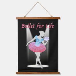 Tapiz Con Marco De Madera Bailarina de Ballet para la Vida