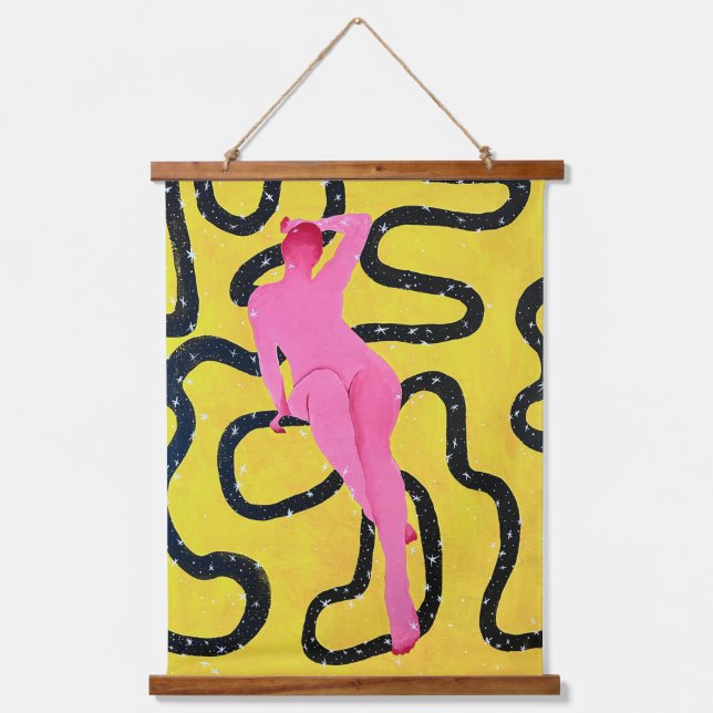 Tapiz Con Marco De Madera Bajo la piel II (Anverso)